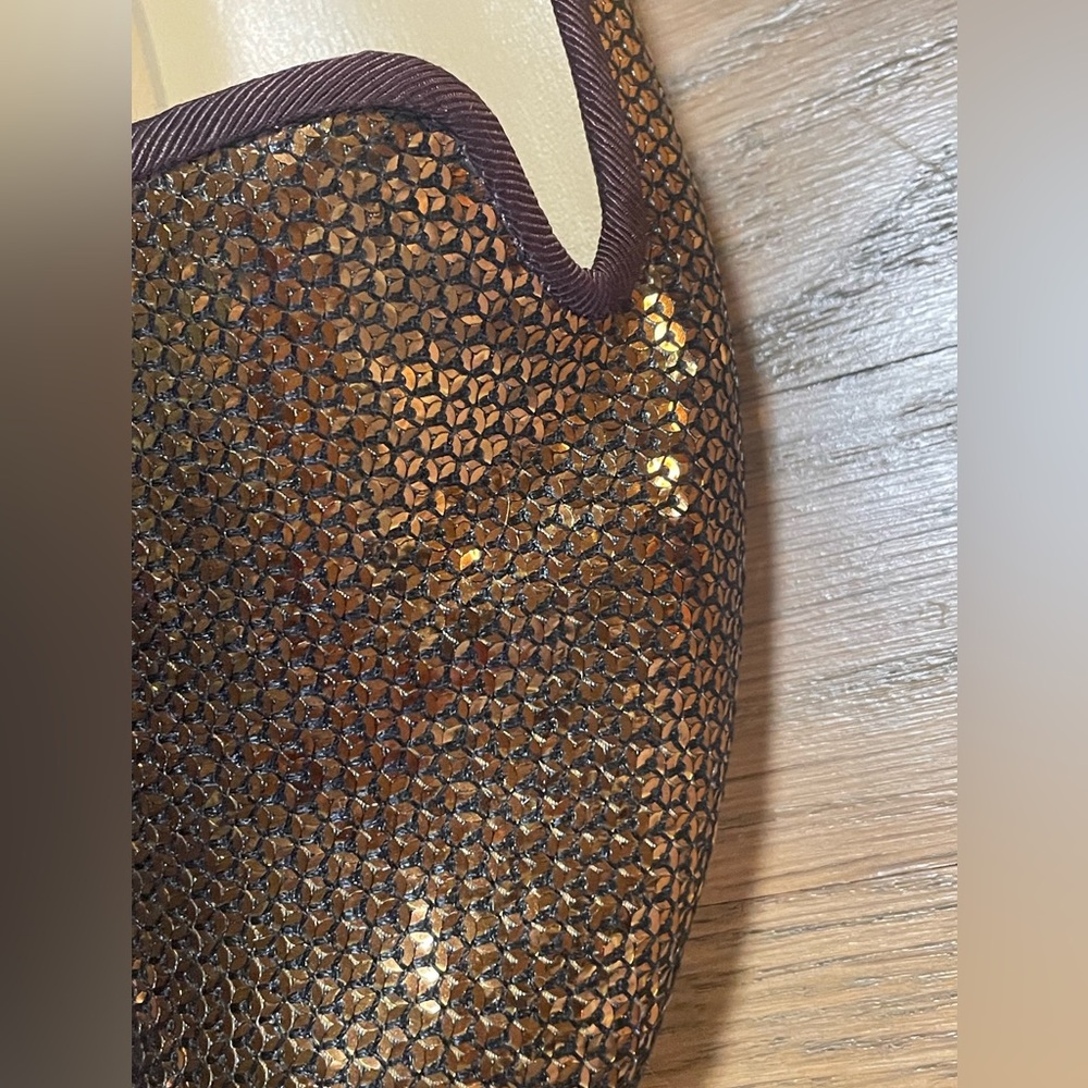 Cole Haan “Sabrina” Nike Air Bronze Brown Sequins Flat Loafer Slip-Ons - Sz. 7 - Picture 3 of 12
